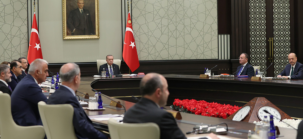 Cumhurbaşkanlığı Kabinesi, Cumhurbaşkanı Erdoğan başkanlığında toplandı